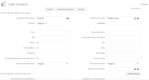 Crear contacto en Zoho CRM