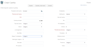 Creación de cuenta en Zoho CRM