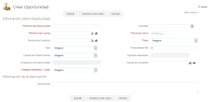 Crear oportunidad en Zoho CRM