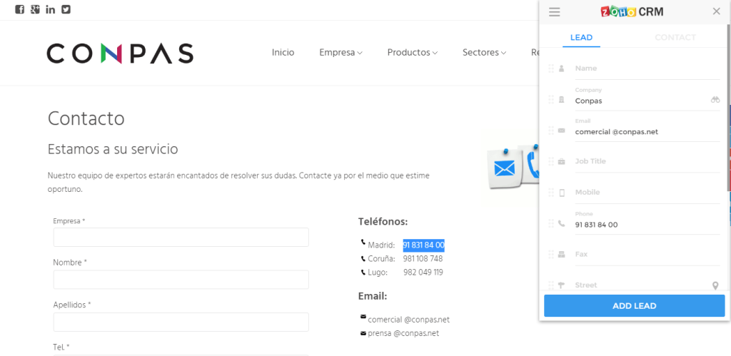 Contact Info Extractor