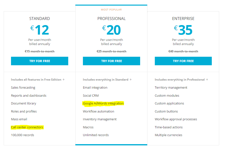 Novedades de Zoho CRM