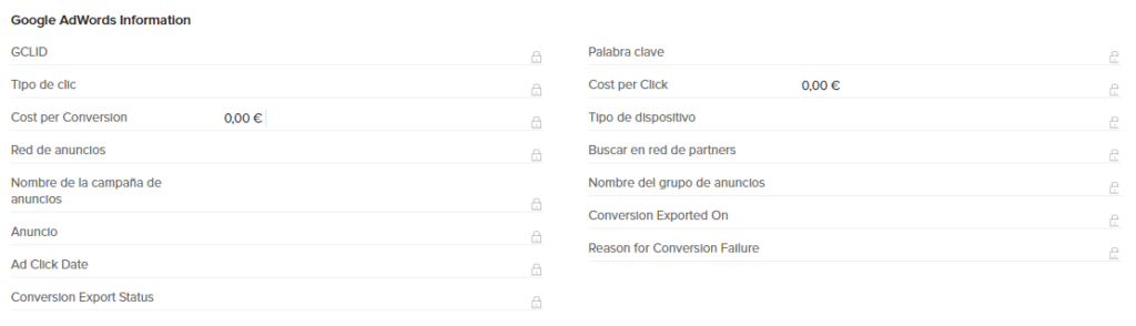 Métricas adwords Métricas adwords
