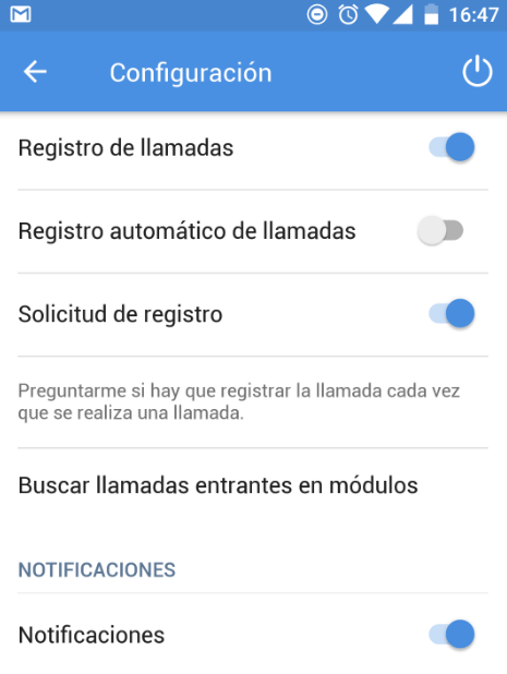 Configuración registro de llamadas Zoho CRM CONFIGURACIÓN