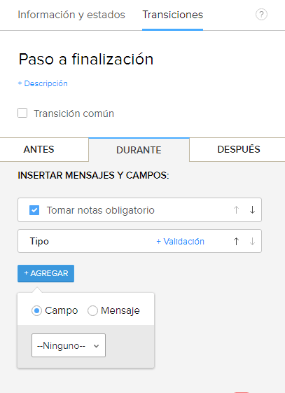 Transición Blueprint - Durante