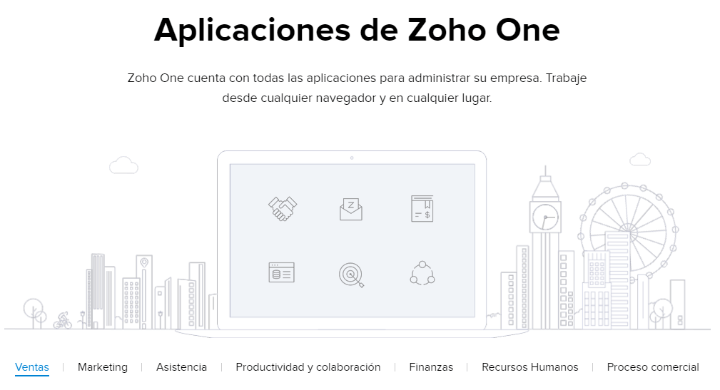 Aplicaciones de Zoho One