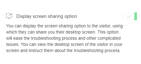 Permitir compartir pantalla