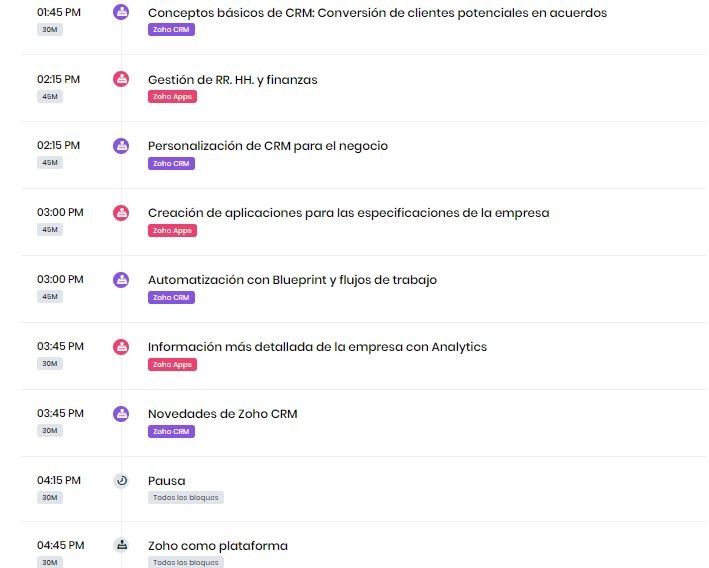 agenda mañana Zoholics Barcelona Conpas
