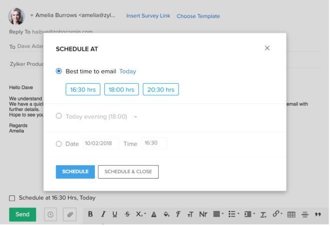 Zia mejor hora para llamada